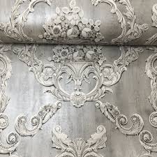 Jun 30, 2021 · adding wallpaper in this fashion creates a unique element of surprise not often seen in rooms. Debona Luxury Damask 3d Effect Floral Leaf Trail Motif Victorian Pattern Wallpaper 6217