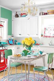 Capitalize on your kitchen's floor plan by adding kitchen bench, banquette or booth seating or by modifying features such as a peninsula or island. 11 Retro Diner Decor Ideas For Your Kitchen Vintage Kitchen Decor