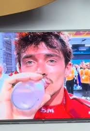 Charles Leclerc Drink Water Saudi Arabia