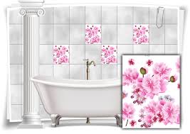 Ich habe entschieden und mein mann musste es ausbaden :wink: Fliesen Aufkleber Fliesen Bild Kirschbluten Lotus Blumen Rosa Pink Bad Wc Deko Kuche Medianlux Shop