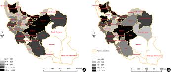 Geographic distribution of the incidence of colorectal cancer in Iran: a  population-based study