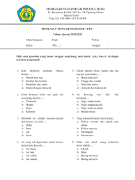 Check spelling or type a new query. Soal Pts Fiqih Kelas 7 Semester Ganjil