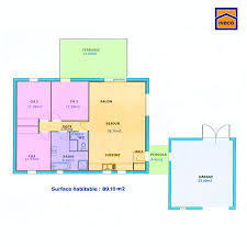 Plan De Maison Individuelle Plain Pied Plan Maison 100m2 Maison Plain Pied Plan Maison Plain Pied