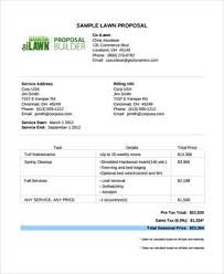 Lawn Care Proposal Template Lawn Care Proposal Template 9 Lawn Service Contract Templates Free Word Pdf Doc Proposal Templates Quote Template Contract Template