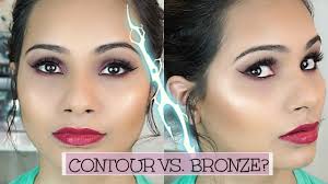 What's the difference between contour and bronzer? Contouring Vs Bronzing Demo The Difference Youtube