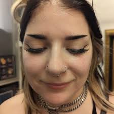 Double nostrils for the cutest babes out there 😘 (This one's so old, we've  even upgraded to a nose chain already for @woeis 😅 Also spy a healed  septum upgrade) Bookings open