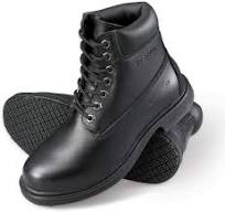 Footwear Men's Slip-Resistant Waterproof Boot,Black Leather,US 9.5 W