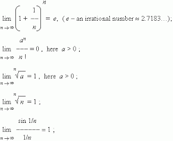 Some Remarkable Limits Gcse Math Mathematics Calculus