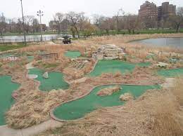 A view of the mini golf course at douglas park golf course. Projects Open Architecture Chicago
