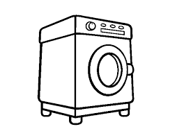 Ask them for coloring images. A Washing Machine Coloring Page Coloringcrew Com