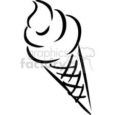Ice cream cone outline free icon. Ice Cream Cone Outline Clipart Commercial Use Gif Jpg Png Wmf Eps Svg Pdf Clipart 383136 Graphics Factory