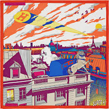La Maison Des Carres Hermes Minuit Au Faubourg Hermes Scarf Silk Bomber Hermes