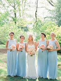 An Irish Garden Party In Ballyvolane Wedding Bridesmaid Dresses Bridesmaid Blue Wedding
