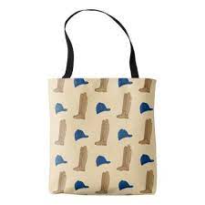 Horse Riding Boots Amp Hat Tote Bag Accessories Accessory Gift Idea Stylish Unique Custom Horse Riding Boots Bag Accessories Bags