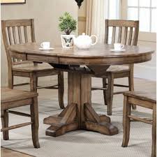 It might be ideal for you and your partner. Self Storing Leaf Round Dining Tables You Ll Love In 2021 Wayfair