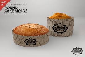 Round Cake Mold Packaging Mockup Food Box Packaging Cake Boxes Packaging Packaging Mockup