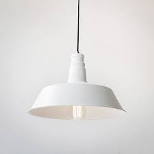 Isamu noguchi akari 36n shade only pendant lamp washi japanese light handcraft. Vintage Industrial Pendant Light White Tudo And Co Tudo And Co