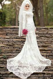 Wedding Dresses Bruidsjurken Pengantin Muslim Gaun Resepsi