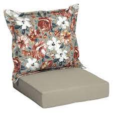 Better Homes Gardens Gray Floral 45 X 24 Outdoor Deep Seat Cushion Set Walmart Com In 2021 Deep Seat Cushions Outdoor Deep Seat Cushions Deep Seating