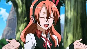 This bunny who's enjoying the wonder and confusion of this cat's tail for the very first time. 30 Greatest Red Head Anime Characters Akibento Blog