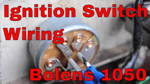 L basic connection diagram (an overview). How To Change The Ignition Switch On An Bolens 1050 Garden Tractor Youtube
