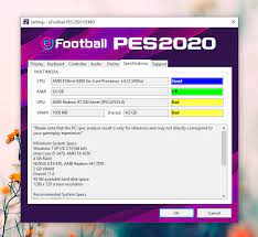Pes 2020 system requirements and pc specs (windows / steam). Cara Mengetahui Pc Mu Kuat Mainkan Pes 2020 Dengan Settings Exe A Footprints