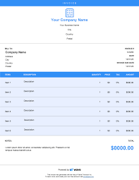 Hotel Invoice Template Best Free And Simple Templates For Hotel Professionals