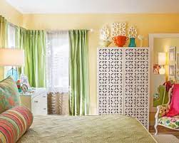 Check out our yellow green curtain selection for the very best in unique or custom, handmade pieces from our shops. Yellow Bedroom Design With Green Curtains Home Design Ideas 12734 Yellow Walls Green Curtains Pale Yellow Walls