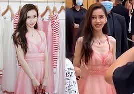 Seriously, just enjoy the view; Angelababy Is Too Thin Until Her Ribs Are Showing Asianpopnews