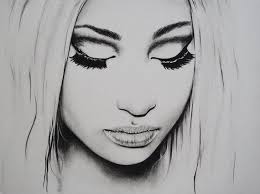 Original Charcoal Pencil Drawing Of Nicki Minaj Celebrity Fashion Illustration Celebrity Drawings Pencil Fashion Portrait Drawing
