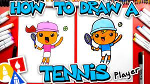 How To Draw A Tennis Player - Art For Kids Hub -
