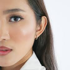 Mini Huggie Hoop, Sterling Silver Earring Lightning Bolt INNER Diameter 6mm  Cute Small Dainty Minimalist Cartilage Helix Tragus Lightweight