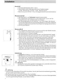 Ich wollte fragen wie man den wasserdruck berechnen kann, ich habe gelesen dass man das wasser voll aufdrehen und einen 10 liter eimer füllen soll. Manual Eudora Eu 351 Page 10 Of 11 German
