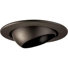 Progress Lighting 4 In Antique Bronze Recessed Eyeball Trim P8046 20 The Home Depot