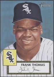 2001 Topps Heritage FRANK THOMAS Clubhouse Collection Jersey White Sox HoF 