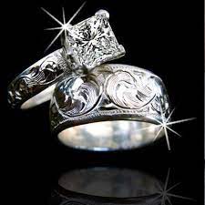Cowgirl Wedding Ring Inspiration Cowgirl Magazine Westernwedding Western Wedding Rings Western Engagement Rings Cowgirl Wedding