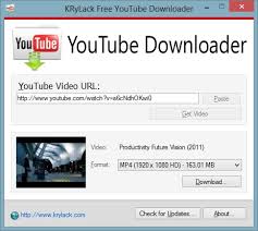 Free YouTube Downloader - KRyLack Software