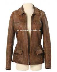 The Hunger Games Katniss Distress Brown Leather Jacket Hunger Games Costume Hunger Games Jacket Leather Jacket