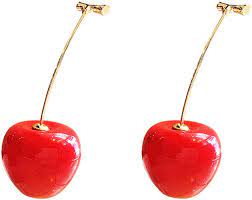Amazon.com: OfficialOtaku Kakyoin Cosplay Earrings - Red Cherry (0.5 oz) :  Clothing, Shoes & Jewelry