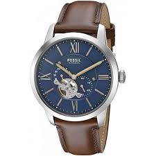 Montre femme fossil jacqueline acier inoxydable es3545. Fossil Homme Montre Analogique Automatique Avec Bracelet Cuir Marron Me3110 Gperdumesaiguilles Com