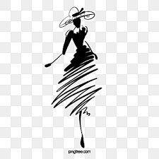Hand Drawn Minimalist Abstract Fashion Woman Hat Model Clipart Fashion Black Png Transparent Clipart Image And Psd File For Free Download Abstract Fashion Clothing Logo Design Fashion Logo Design