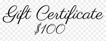 Gift cards are not included in any coupon codes and are excluded from the. Gift Certificate 100 Beautiful By Enzoani Hd Png Download 1000x504 6188678 Pngfind