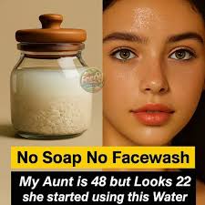 DIY rice water ice cubes for clear skin