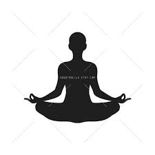 Svg Yoga Lotus Meditation Stencil Silhouette Studio Etsy Silhouette Art Art Yoga Art