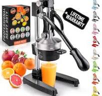 Amazon.com: Zulay Kitchen Cast-Iron Orange Juice Squeezer - Easy-to-Clean,  Heavy-Duty, Professional Citrus Juicer - Stainless Steel Lemon Squeezer -  ...
