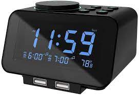 If you set and start the alarm, it's settings (message, sound) for given time are automatically saved. Uscce Dimmer Dual Usb Charging Digital Alarm Clock Radio