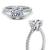 Pear Hidden Halo Engagement Ring