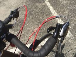 ブルホーンハンドルにラピッドファイアを装着 ブルホーン 自転車 自転車ハンドル