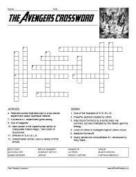 Online printable trivia puzzles are a few of the most entertaining things which you should use to pass time, nevertheless they can also be excellent for using an active function within your puzzle fixing. The Avengers Crossword Free Printable Crossword Puzzles Crossword Printable Crossword Puzzles
