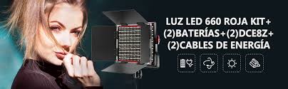 NEEWER Bi-Color 660 LED Vídeo Luz Regulable con 6600mAh Batería Recargable  y Cargador: 3200-5600K, CRI 96+ con Soporte-U y Barndoor, Kit de  Iluminación para Cámara Foto Estudio YouTube, Negro/Rojo : Amazon.es:  Electrónica